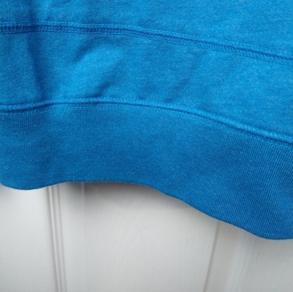 $ St. John's bay teal front pocket side snap sweatshirt. Size PXL - Picture 8 of 11